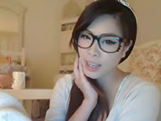 Korean Glasses gadis On Webcam